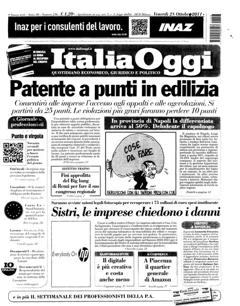 Italia oggi : quotidiano di economia finanza e politica